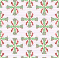 Stencil Style Scottish Thistle Seamless Pattern N5