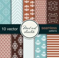 Mint and chocolate shades Beautiful twisted patterns N2
