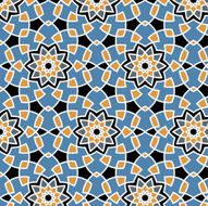 Arabesque seamless pattern N48