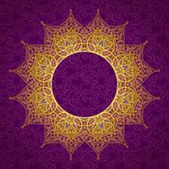 Filigree vector frame in Eastern style N11