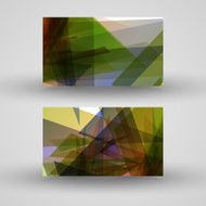 Vector business-card set for your design N111
