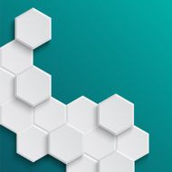 Abstract hexagonal background