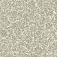 Floral seamless pattern Vector illustration Background shapes