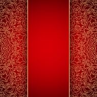 Elegant background with gold lace ornament