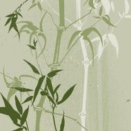 Chinese bamboo grove (Grunge style)