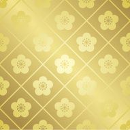 japanese pattern gold Vector