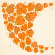 Bright autumn concept background