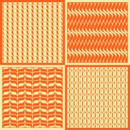 Vector seamless patterns Foliage sun