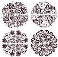 Four round patterns