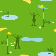 Golf Seamless Pattern Male and Female N2