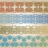 Arabian Seamless Frames Set