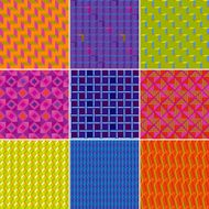 Set of Colourful Elegant Seamless Patterns N2
