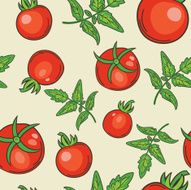 Tomatoes Seamless Pattern