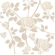 Roses Seamless Pattern Monochromatic