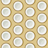 Seamless Coconut Pattern