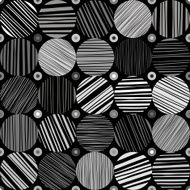 Seamless abstract monochrome pattern N4