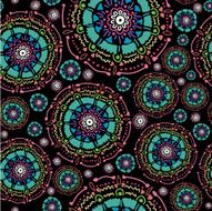 Abstract mandala seamless pattern N5