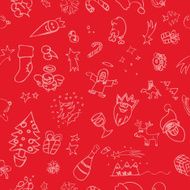 Seamless pattern Christmas theme