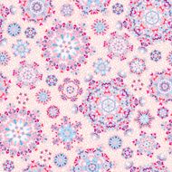 seamless geometric snowflakes
