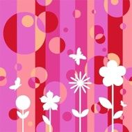 Spring background with flowers