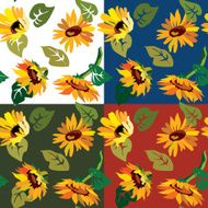 Seamless Sunflower Tile