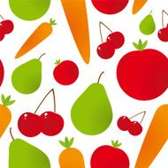 Seamless fruity pattern