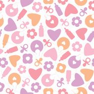 Baby girl seamless pattern N6