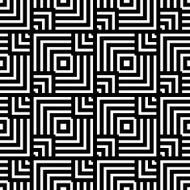 Seamless black and white geometric pattern simple vector stripe