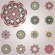Set of celtic knotworks