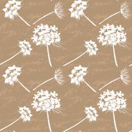 Queen Anne&#039;s Lace Seamless Pattern