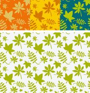 Set of four leaves pattern
