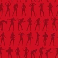 Hot Women Seamless Pattern