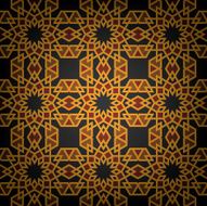 Retro modern Islamic tile