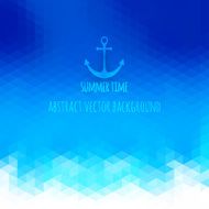 Abstract beach triangular background made of polygonal shapes V