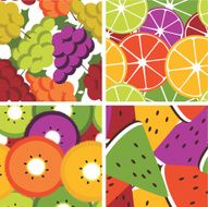 Summer fruits patterns