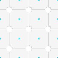 White squares with blue dots tile ornament