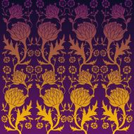floral art deco background