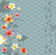Floral background N715