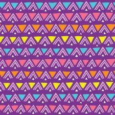 Hand drawn seamless pattern with triangles