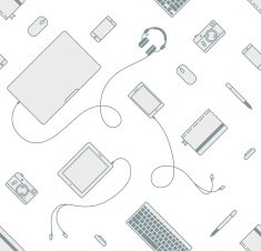seamless gadgets pattern N2