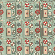 seamless viking pattern 01