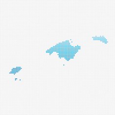 Baleares Map Blue Dot Pattern
