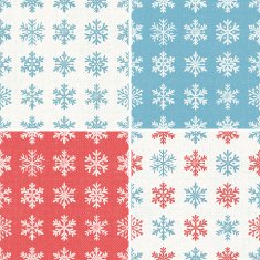 Snowflake seamless pattern N3