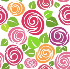rose seamless pattern N14
