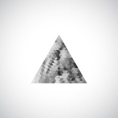 abstract triangle pattern icon