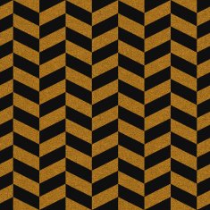 Seamless gold glitter chevron pattern on textured paper