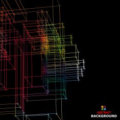 abstract color line structure pattern background