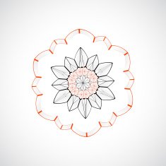 abstract color floral pattern background N14