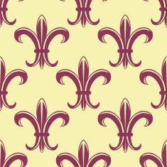 Fleur de lys seamless pattern N14