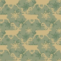 vintage Christmas Seamless Pattern N2